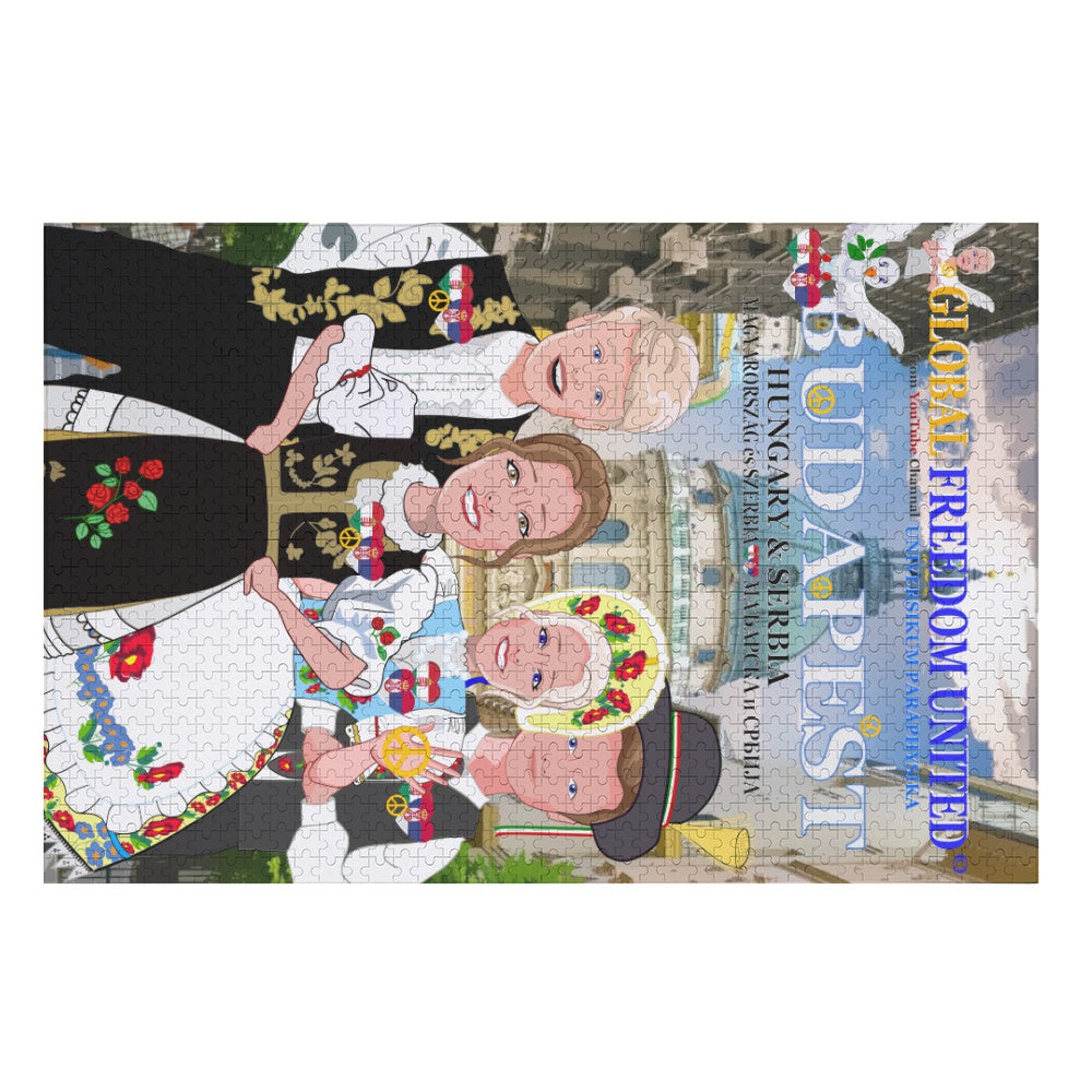 Paper Puzzle GLOBAL FREEDOM UNITED© Serbia & Hungary Budapest