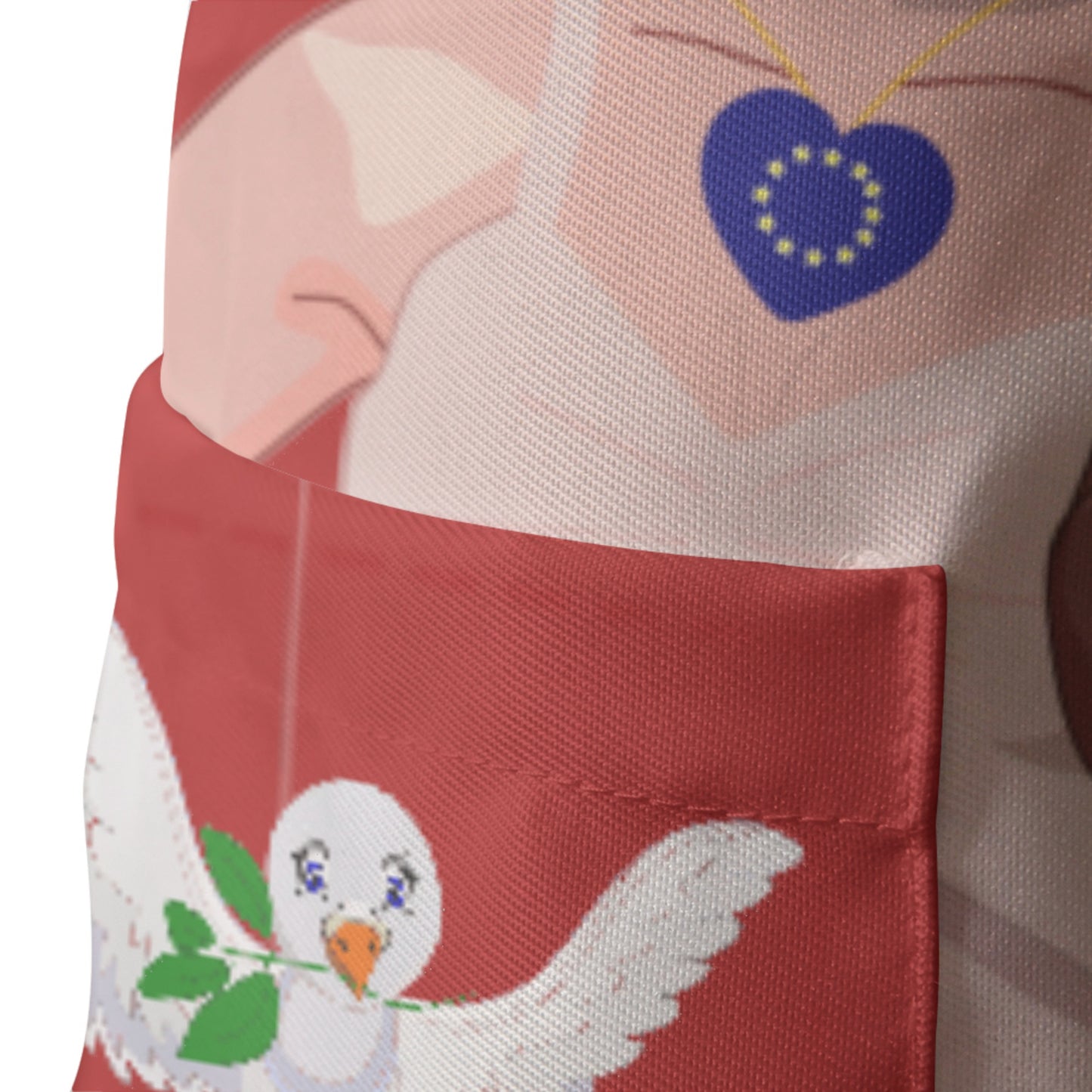 Apron GLOBAL FREEDOM UNITED© Women Anti Fascism & Racism EU Red