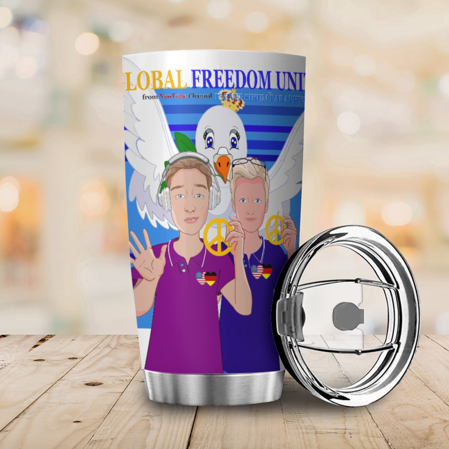 Tumbler Global Freedom United Men Germany & Usa Deep Blue