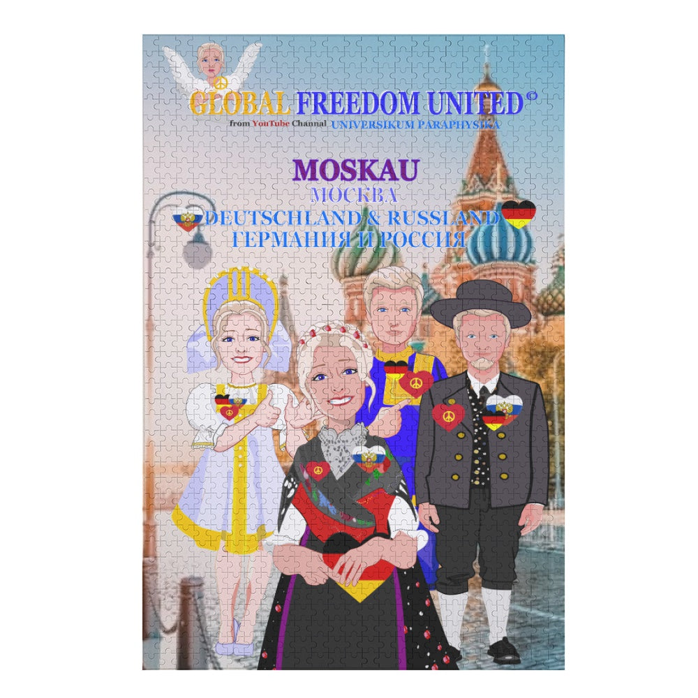 Paper Puzzle GLOBAL FREEDOM UNITED© Peace For Russia & Germany Old Peace