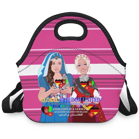 Meal Bag GLOBAL FREEDOM UNITED© Women AFGHANISTAN & GERMANY Pink