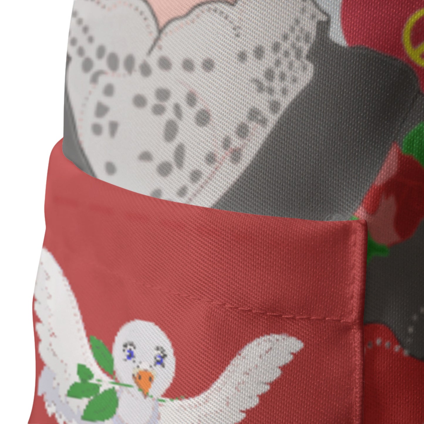 Apron GLOBAL FREEDOM UNITED© Women Romania & Germany Red