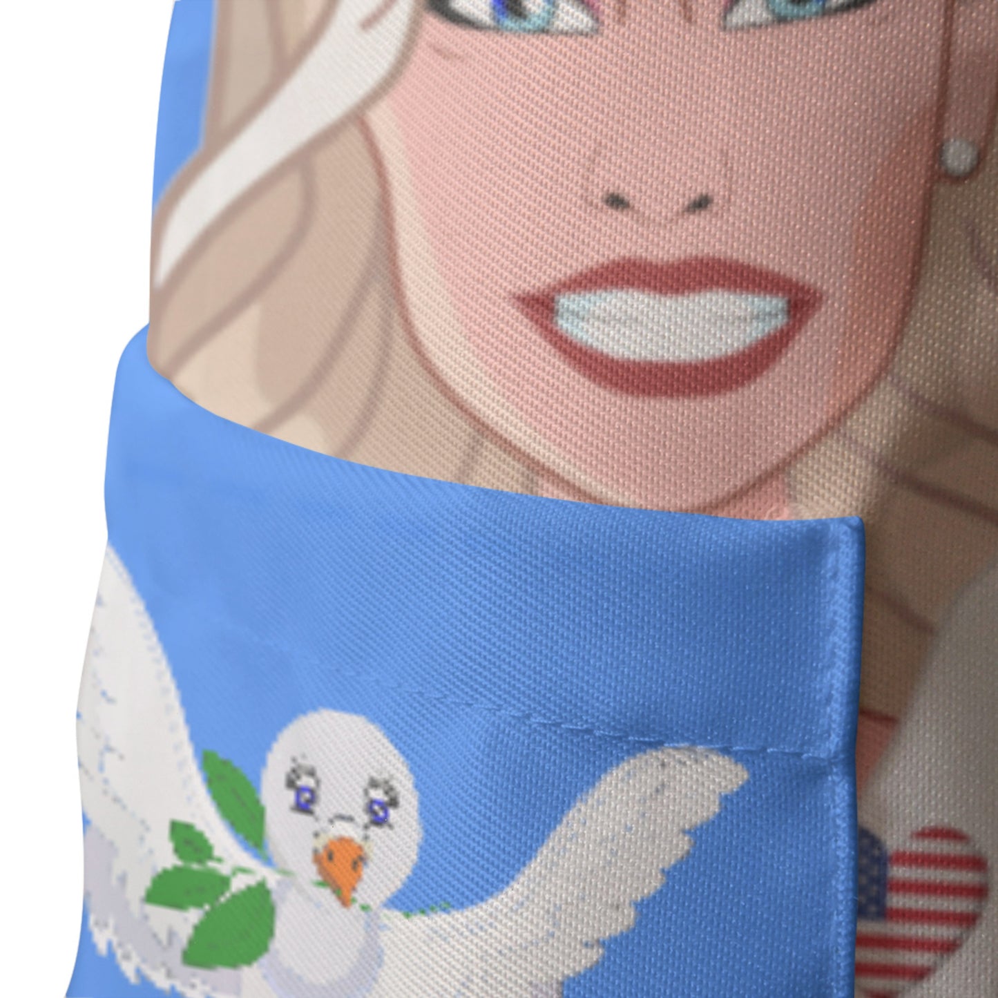 Apron GLOBAL FREEDOM UNITED© Women China & USA Blue