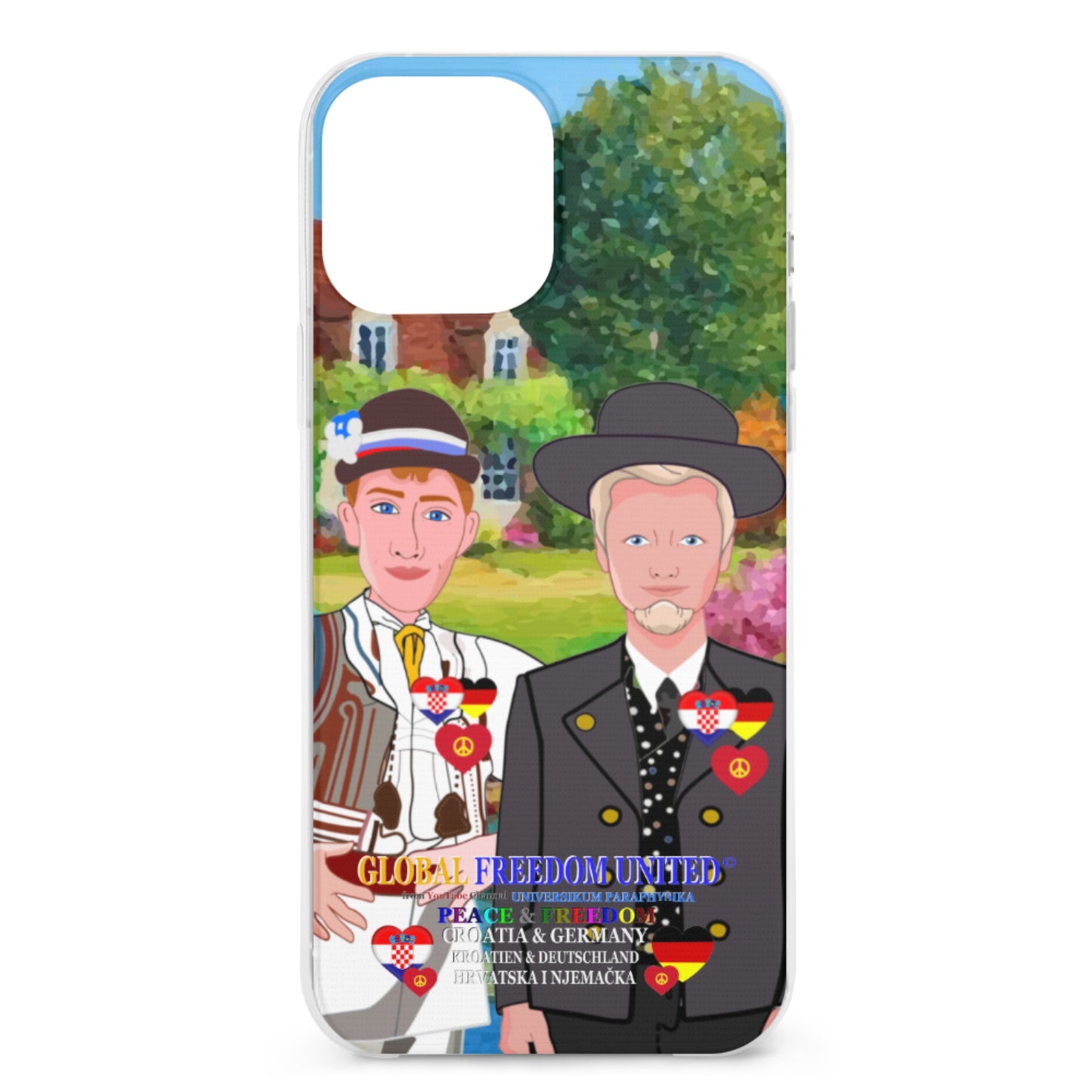 Mobile Phone Case GLOBAL FREEDOM UNITED© Men Croatia & Serbia