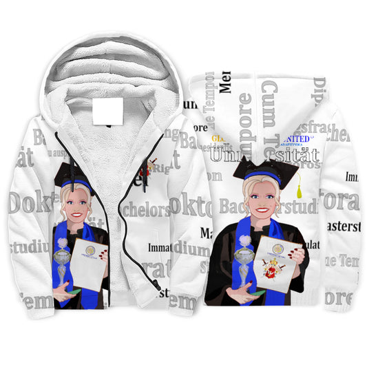 Plush Hoodie Global Freedom United Student Girl Silver Place Blond Hair 3