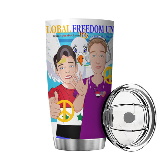 Tumbler GLOBAL FREEDOM UNITED© Men Syria & USA Blue