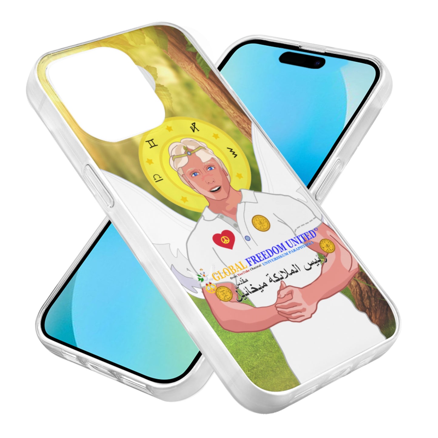 Phone Case GLOBAL FREEDOM UNITED© Archangel Michael Arabic V2