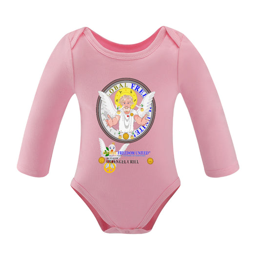Baby Long-sleeve Bodysuit Global Freedom United Girl Archangel Uriel 1