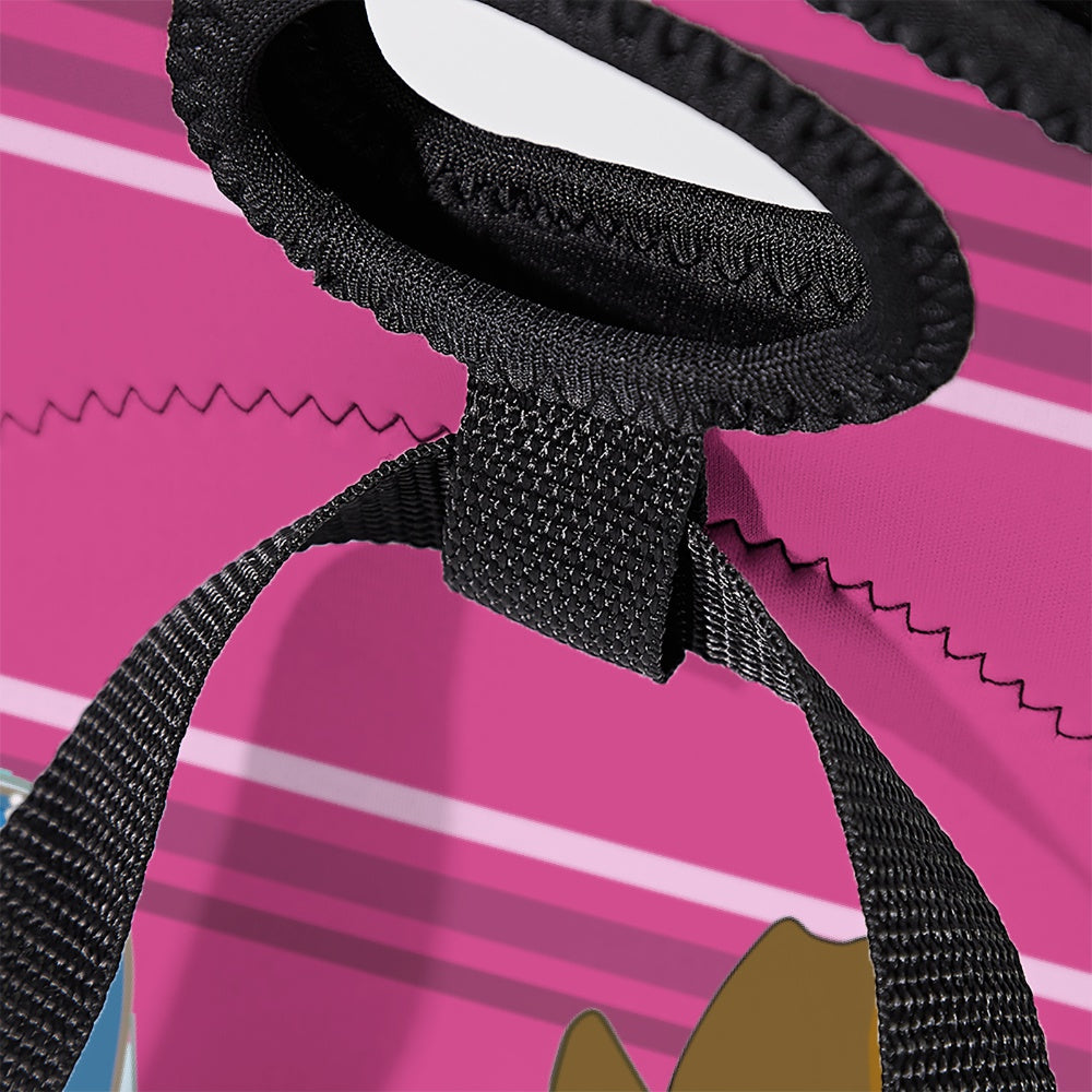 Meal Bag With Strap GLOBAL FREEDOM UNITED© Women AFGHANISTAN & USA Pink