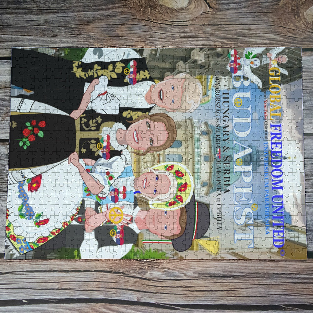 Paper Puzzle GLOBAL FREEDOM UNITED© Serbia & Hungary Budapest