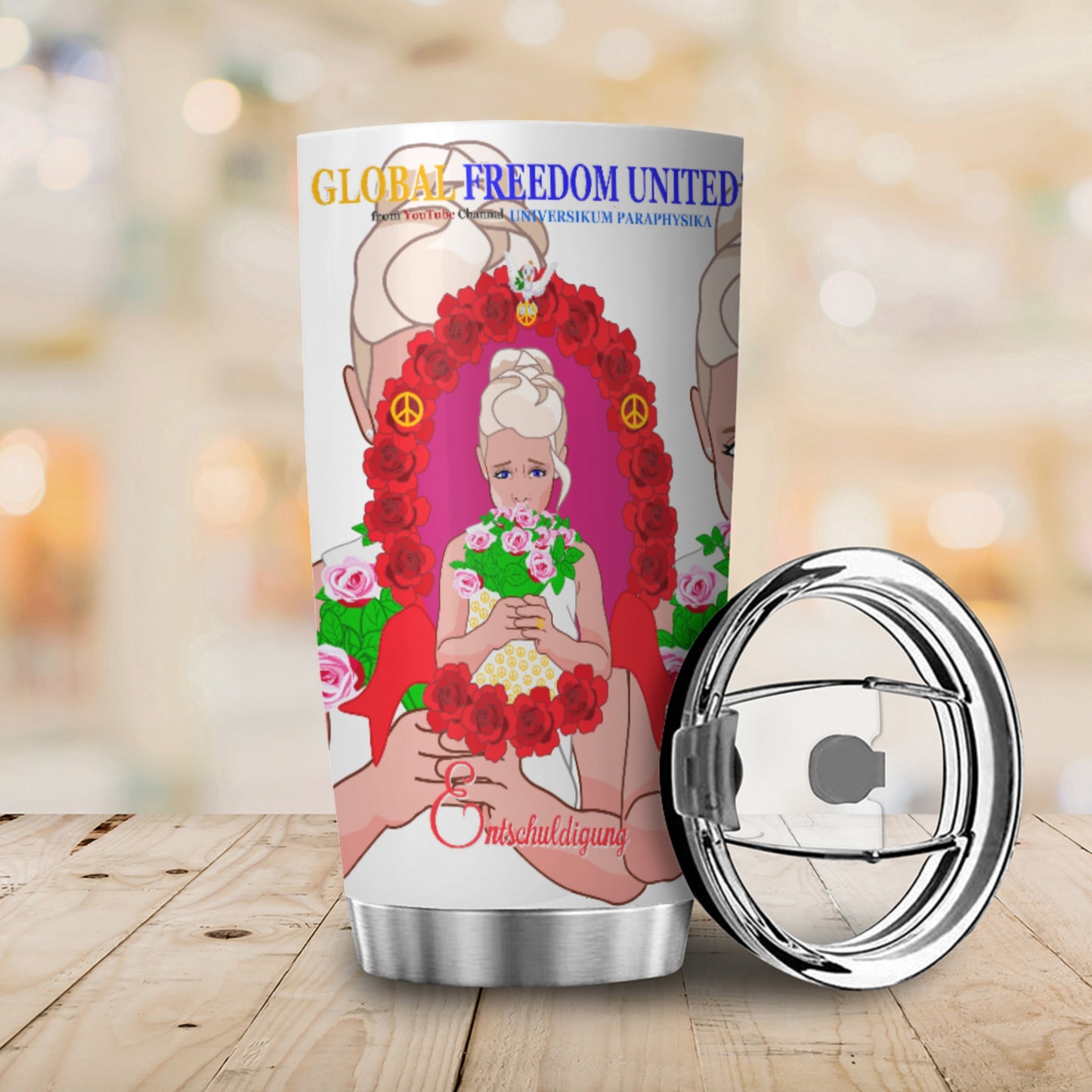 Tumbler Global Freedom United Mädchen Sagt Entschuldigung