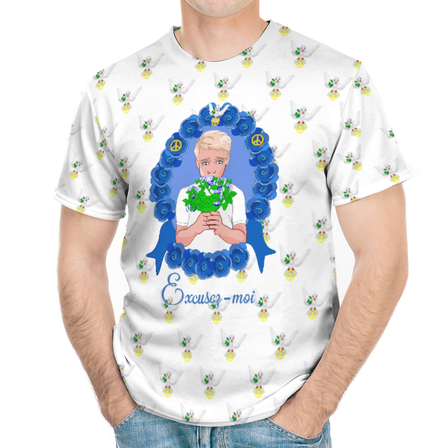 Men´s T-shirt GLOBAL FREEDOM UNITED© Un Garcon dit désoié Excusez-moi