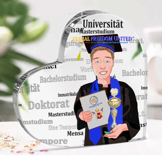 Acryl Heart Global Freedom United Student Brown Hair 3