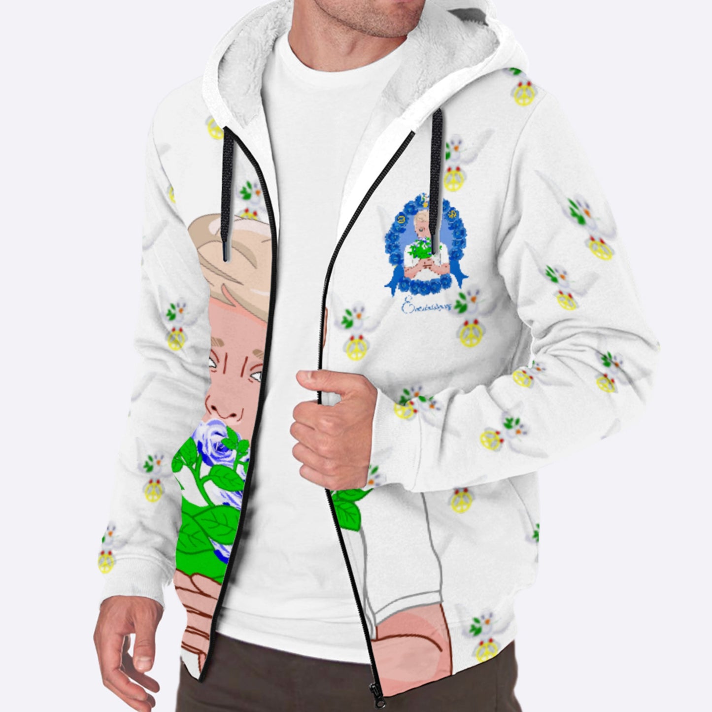 Plush Hoodie Global Freedom United Ein Junge Sagt Entschuldigung