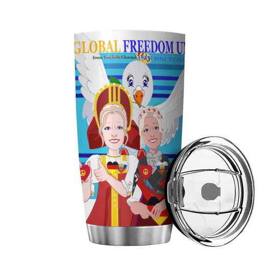 Tumbler Global Freedom United Women Russia & Germany Blue