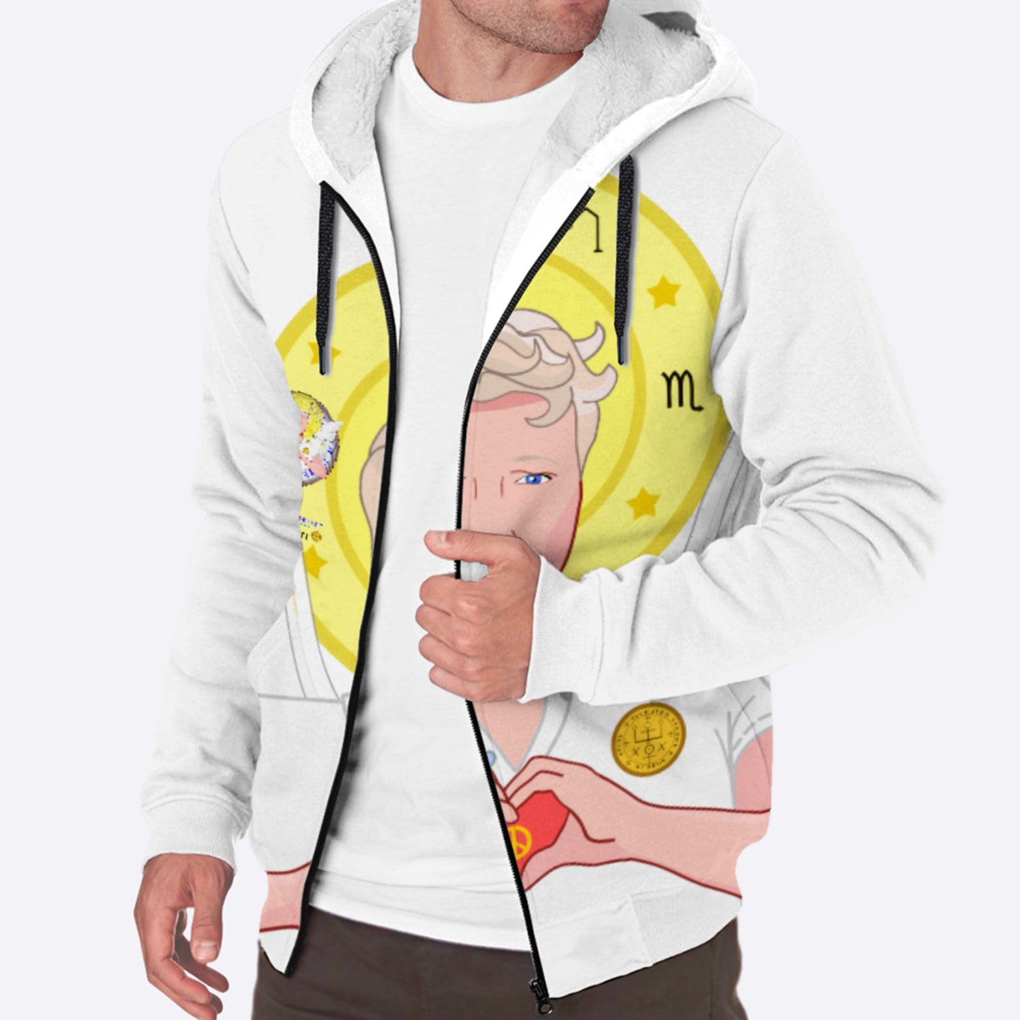 Plush Hoodie Global Freedom United Archangel Raphael Big