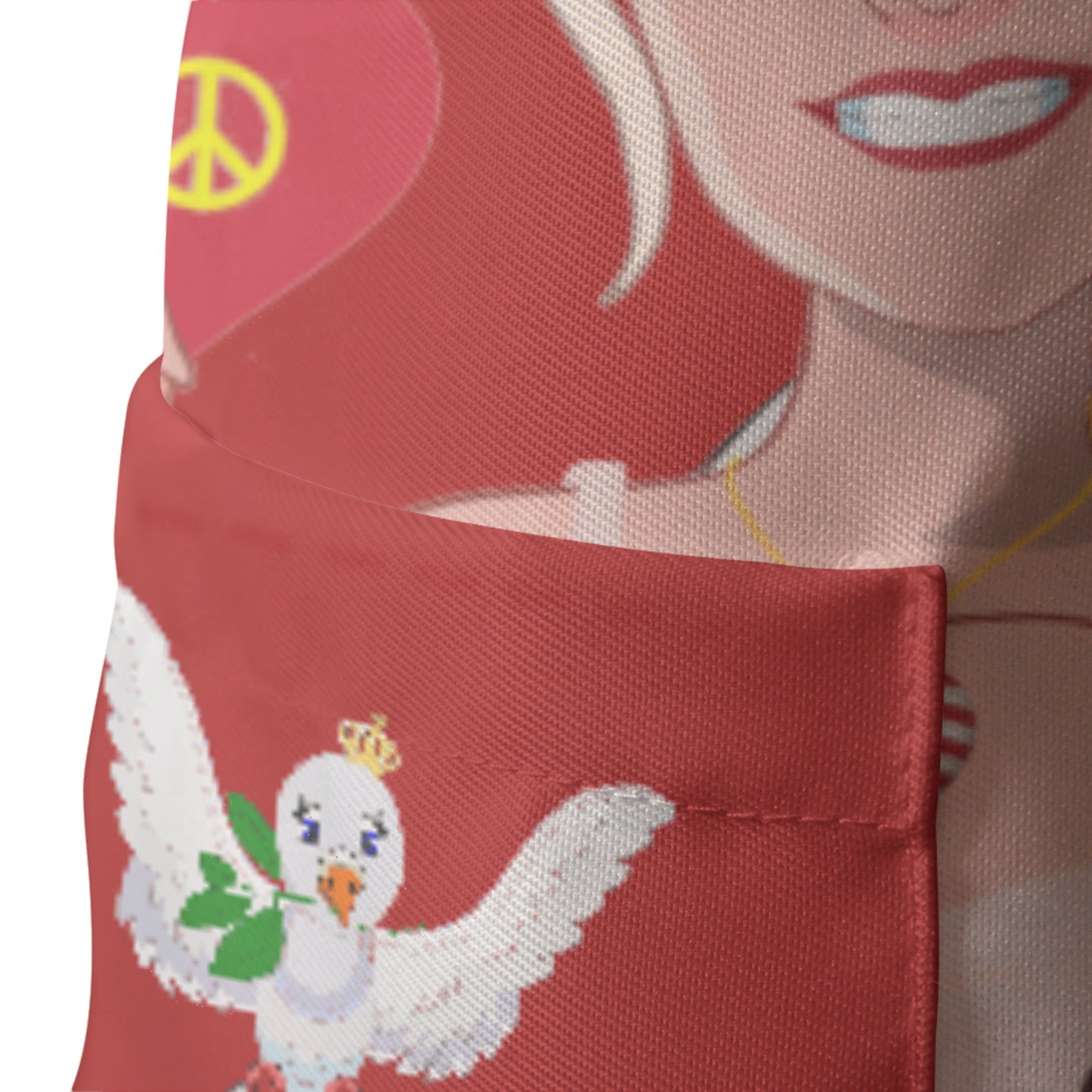 Apron GLOBAL FREEDOM UNITED© Women Anti Fascism & Racism USA Red