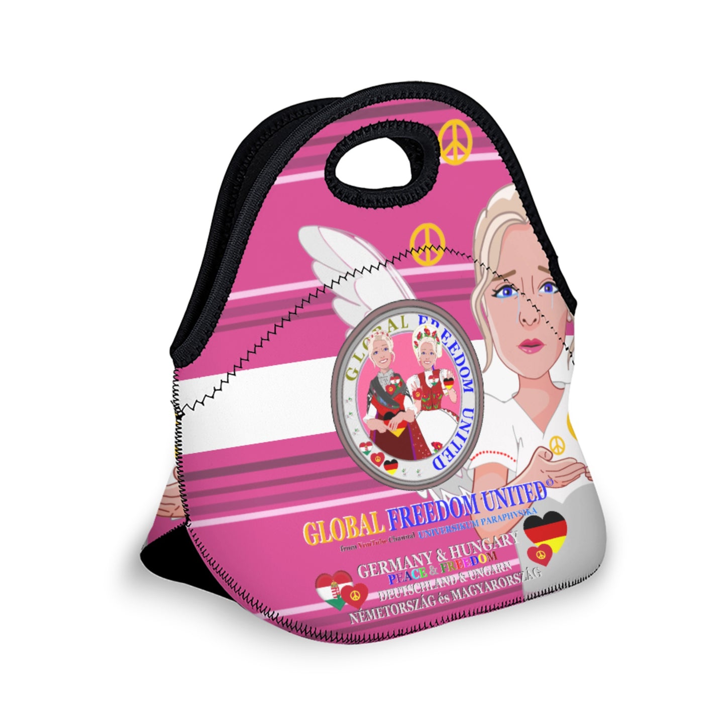 Meal Bag Global Freedom United Women Hungary & Germany Pink