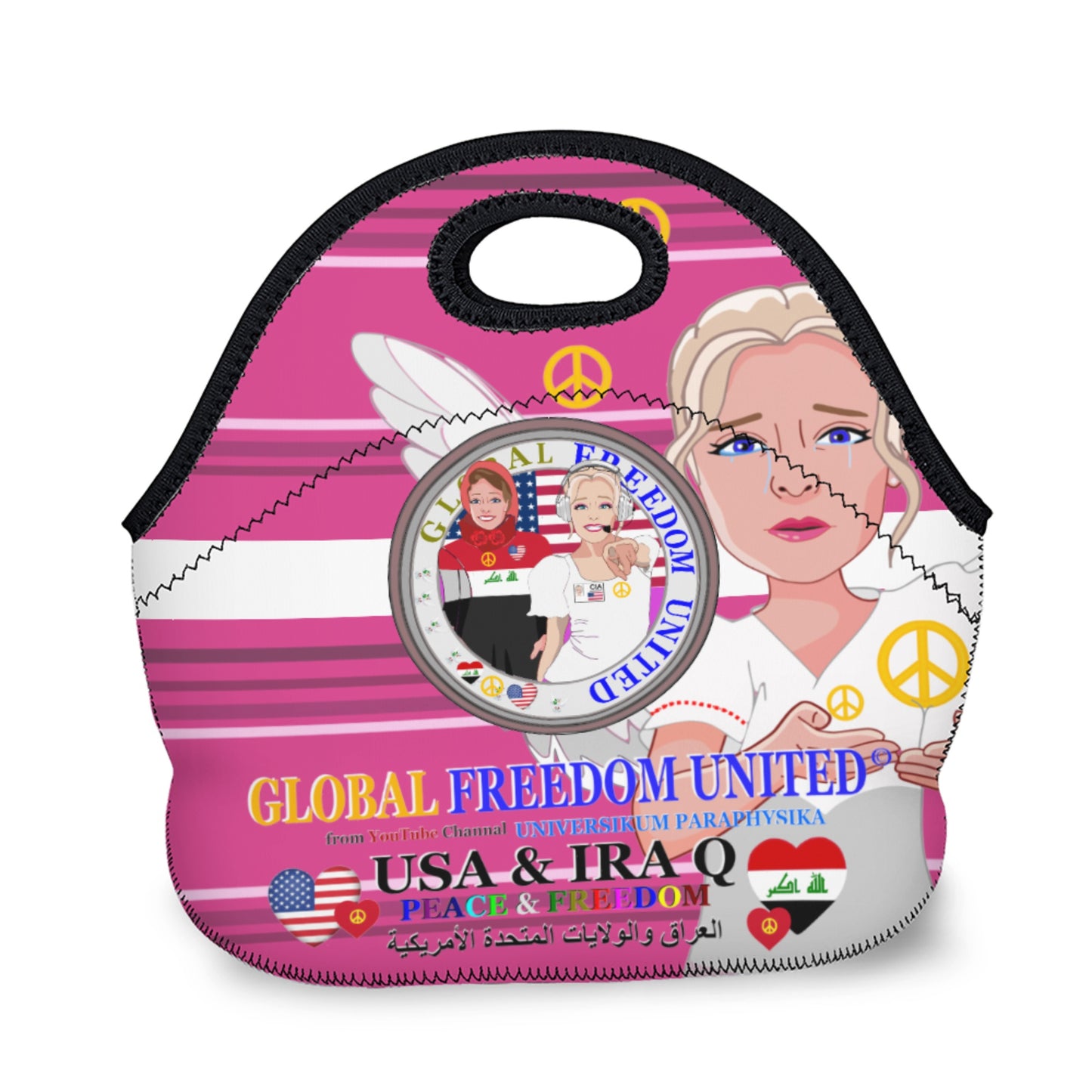Meal Bag Global Freedom United Women Ira!q & Usa Pink