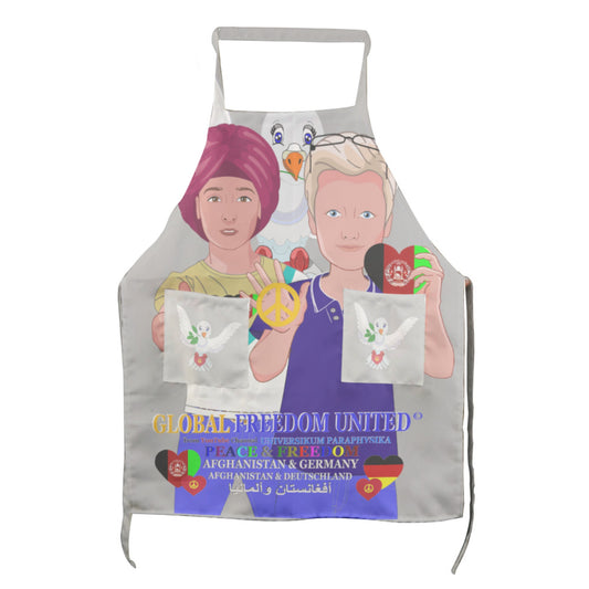 Apron GLOBAL FREEDOM UNITED© Men Afghanistan & Germany Grey