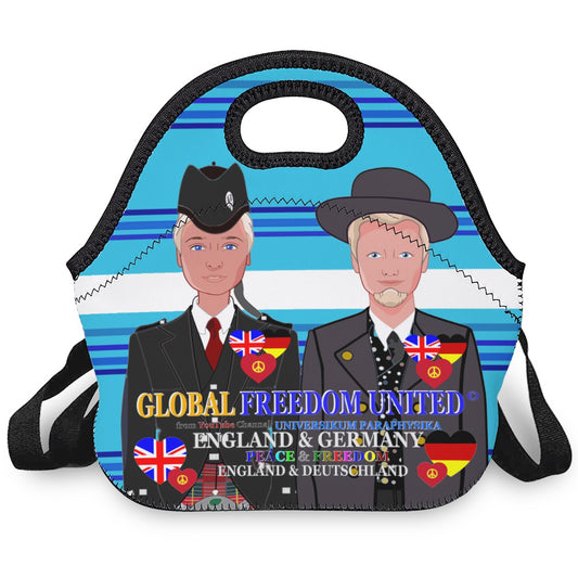 Meal Bag With Strap GLOBAL FREEDOM UNITED© Men England & Germany Blue 1