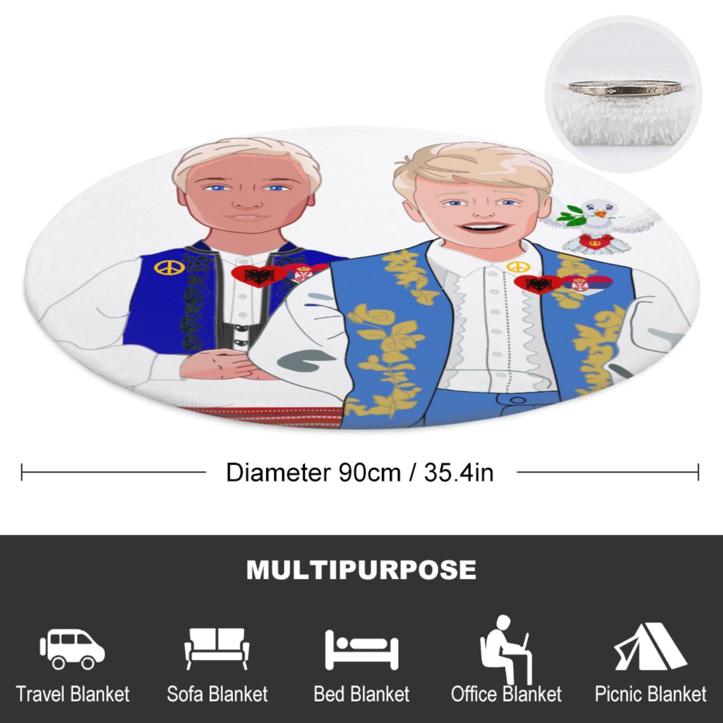 Blankets For Kits Global Freedom United Boys Albania & Serbia Old Peace