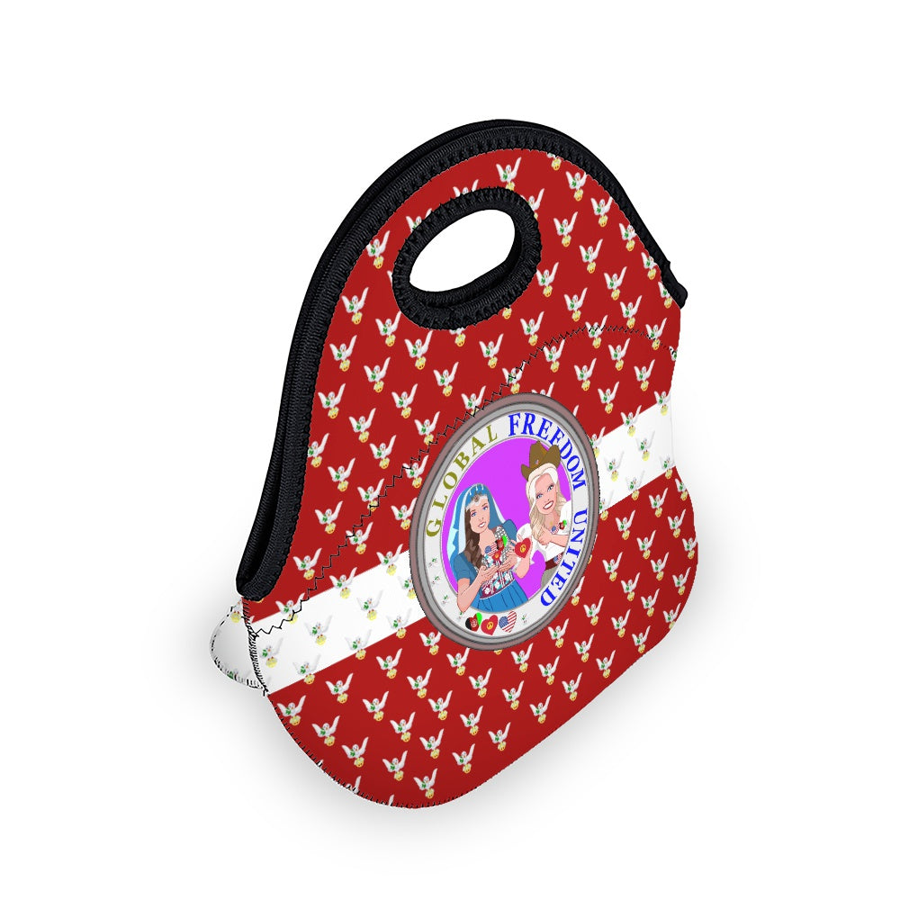 Meal Back GLOBAL FREEDOM UNITED© Women AFGHANISTAN & USA  Red Dove Of Peace