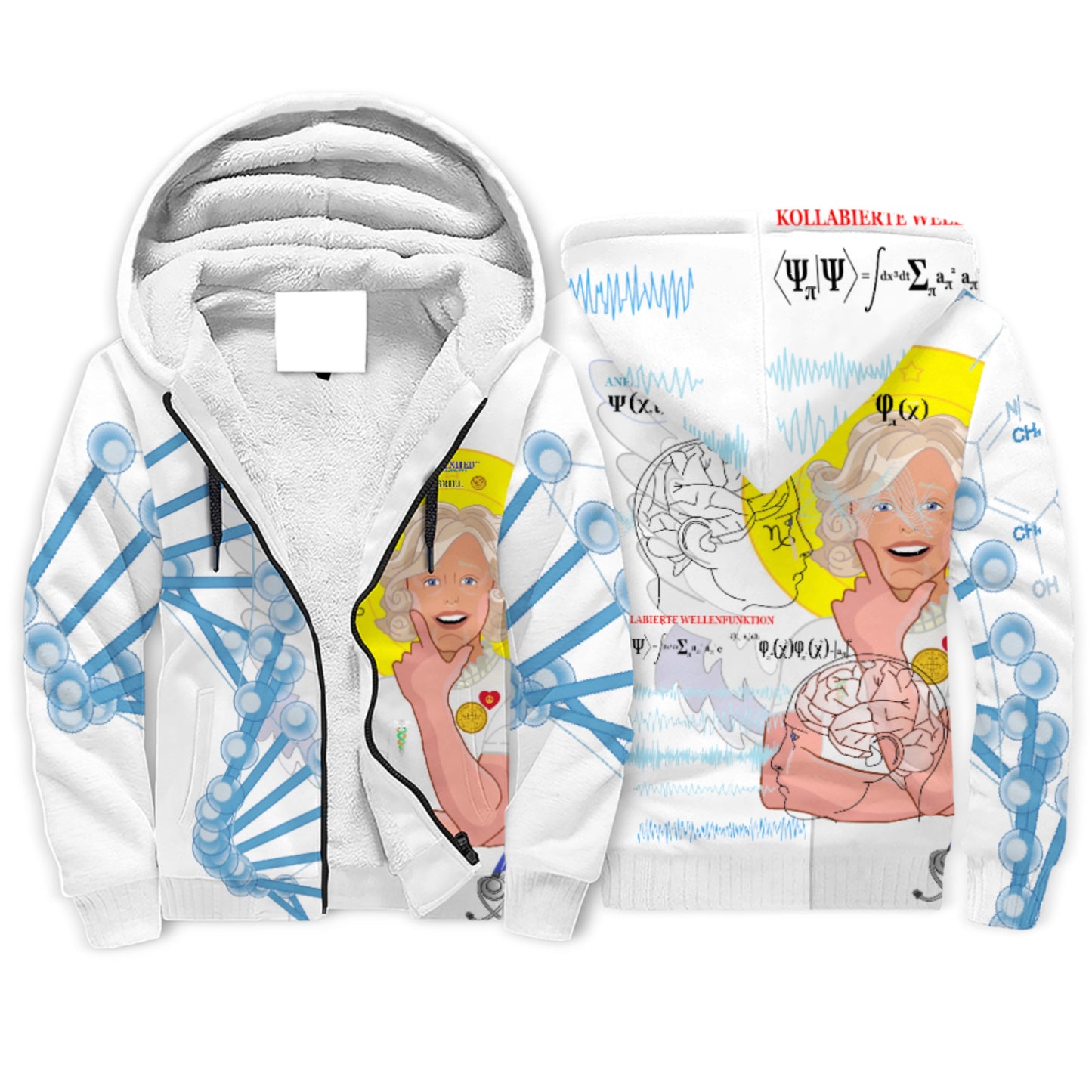 Plush Hoodie GLOBAL FREEDOM UNITED© Archangel Gabriel German Lab