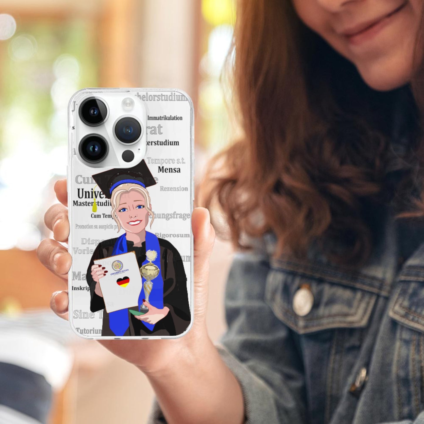 Phone Case GLOBAL FREEDOM UNITED© Student Girl Blond Hair Germany