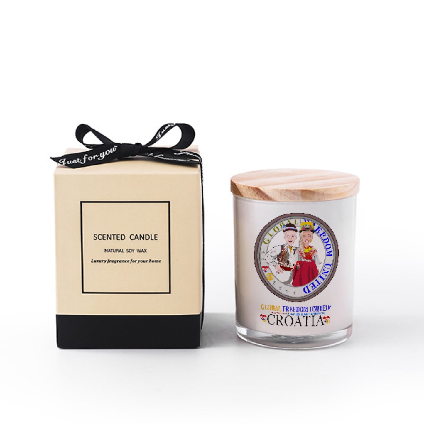 Scented Soy Candle Global Freedom United Couple Edition Croatia