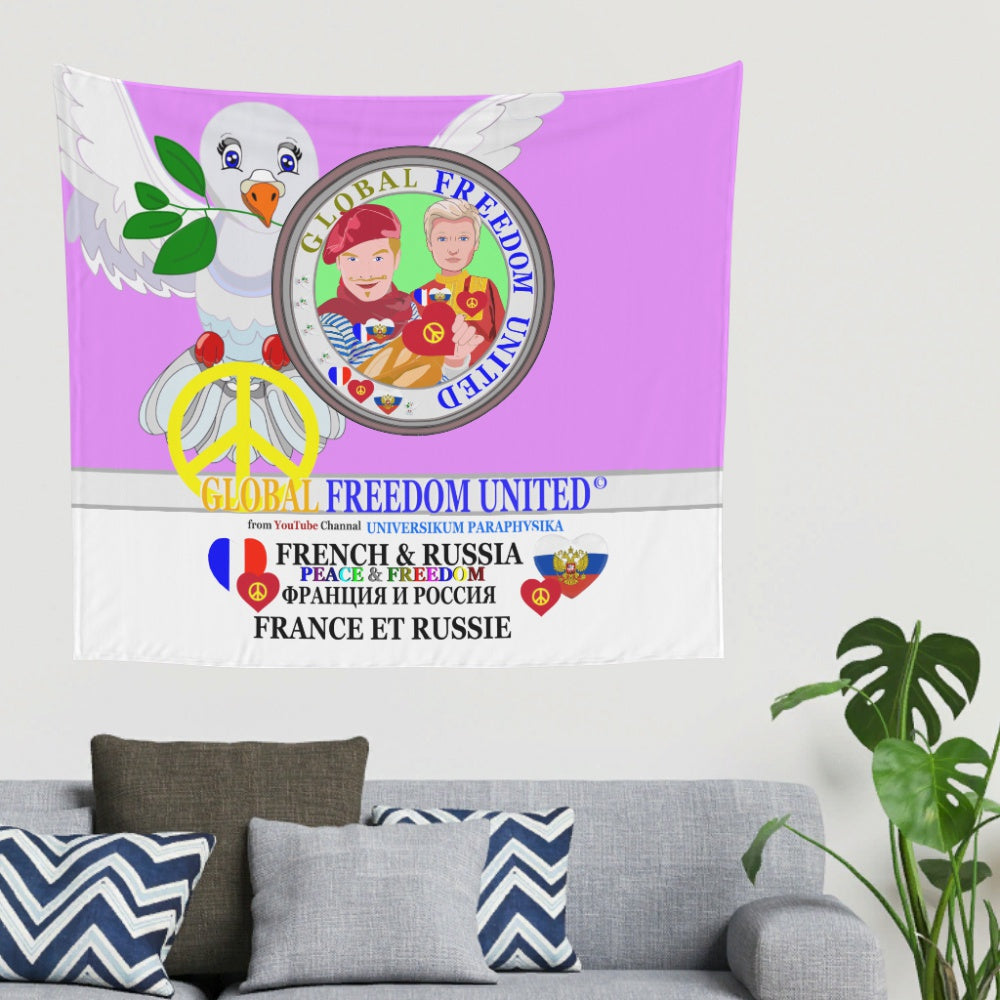 Tapestry Global Freedom United Men French & Russia Old Peace Lilac