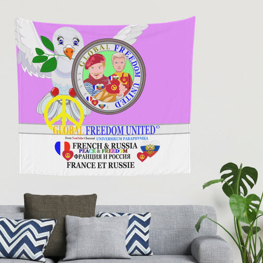 Tapestry Global Freedom United Men French & Russia Old Peace Lilac