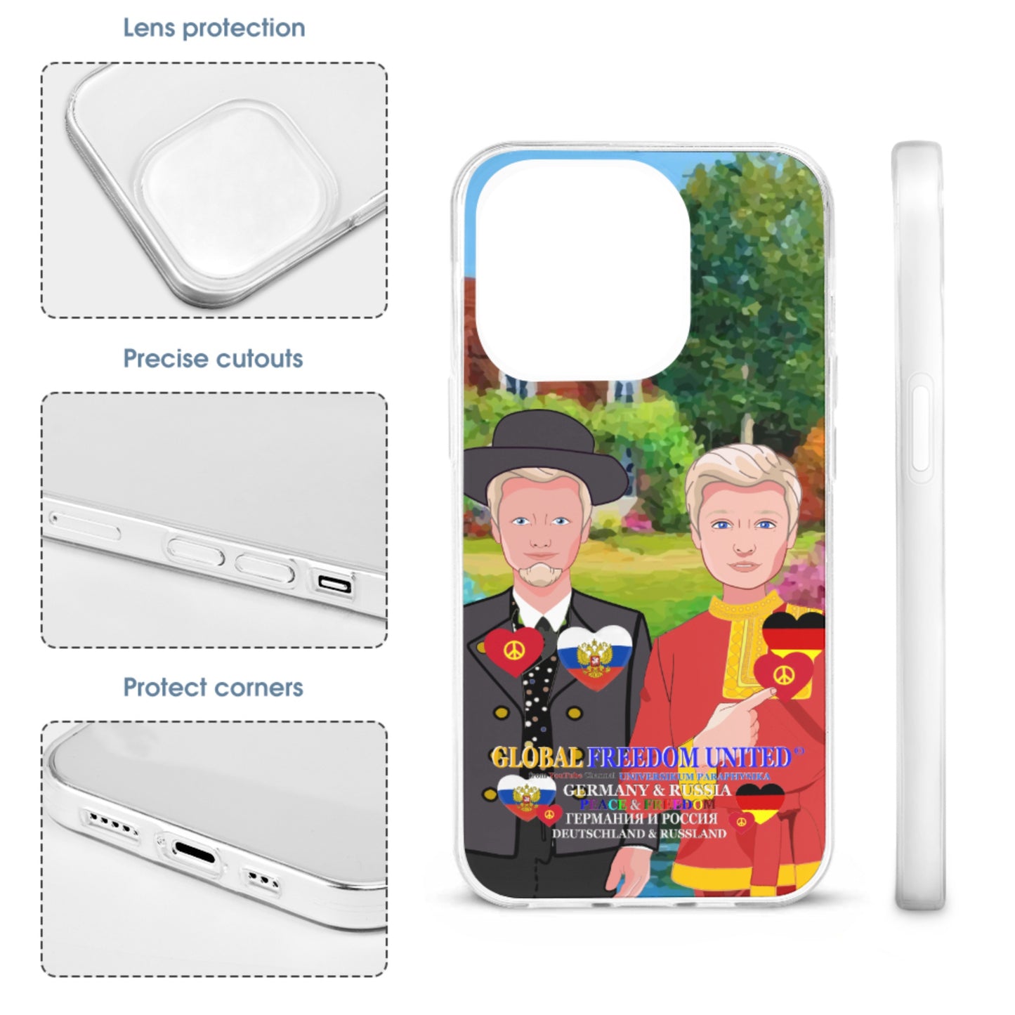 Mobile Phone Case GLOBAL FREEDOM UNITED© Men Russia & Germany