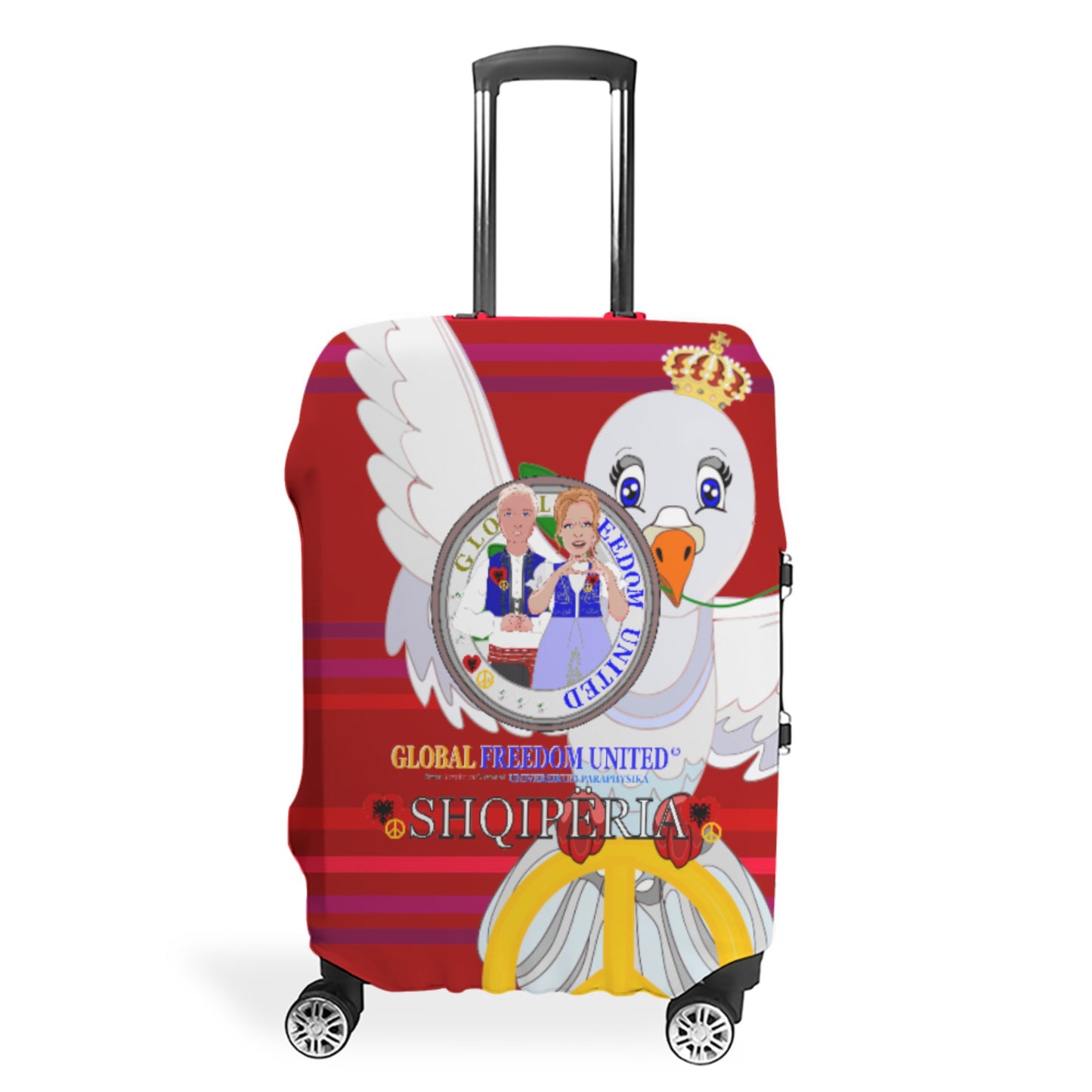 Lugguage GLOBAL FREEDOM UNITED© Couple Albania Red