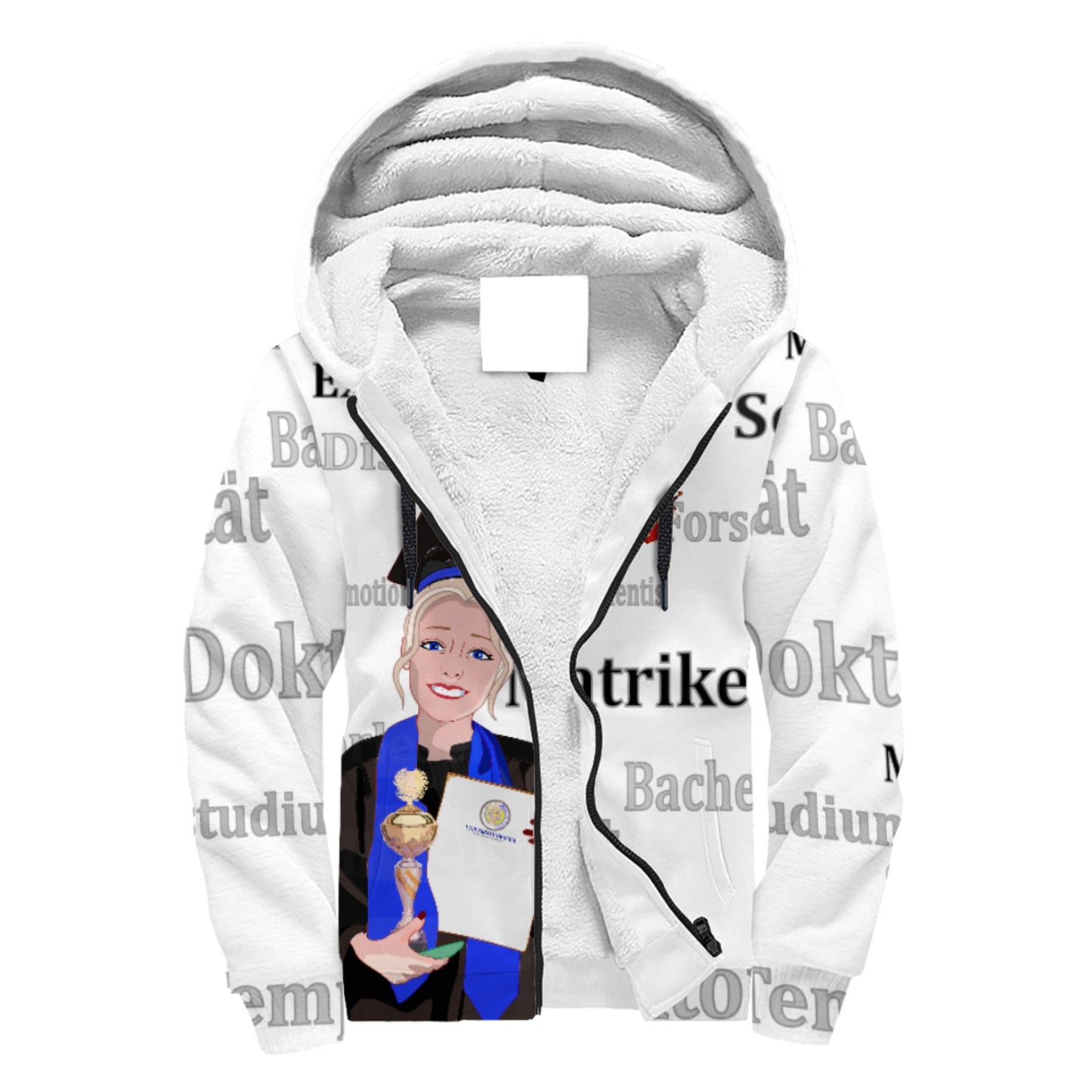 Plush Hoodie Global Freedom United Student Girl Cooper Place Blond Hair 1